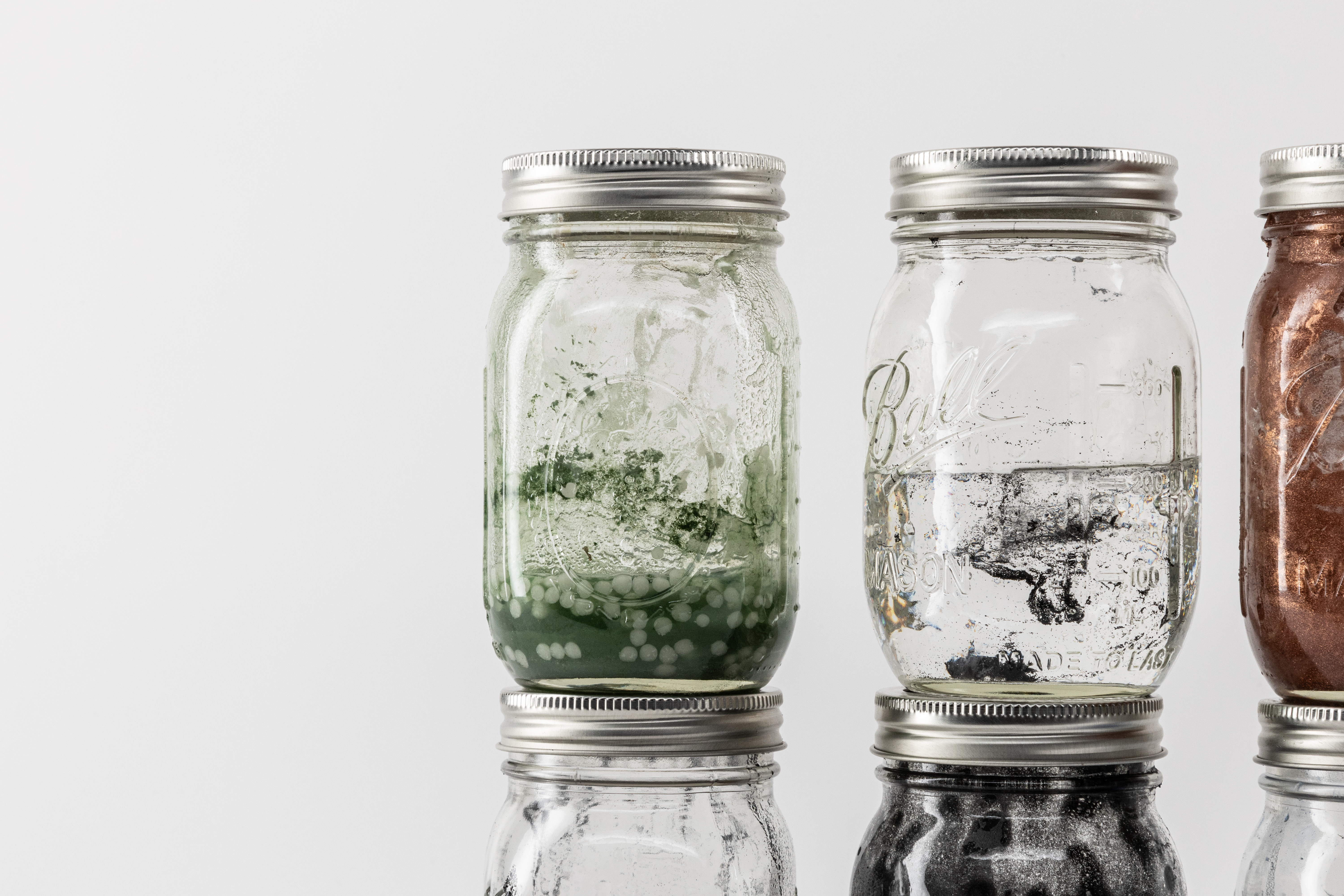 Experimental paint jars